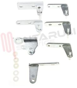 Visualizza i dettagli per KIT CERNIERA CENTRALE 7PZ. Immagine di KIT CERNIERA CENTRALE 7PZ.