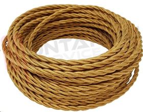 Visualizza i dettagli per TRECCIA SETA 2X0,50MMQ ORO DOPPIO ISOLAMENTO Immagine di TRECCIA SETA 2X0,50MMQ ORO DOPPIO ISOLAMENTO