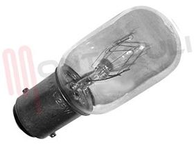 Visualizza i dettagli per LAMPADA FORNO BA15D 25W 240V PER MICROONDE MACC. CUCIRE Immagine di LAMPADA FORNO BA15D 25W 240V PER MICROONDE MACC. CUCIRE
