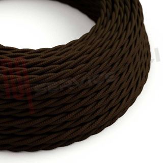 Immagine di TRECCIA SETA 2X0,50MMQ MARRONE DOPPIO ISOLAMENTO