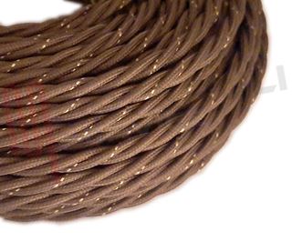 Immagine di TRECCIA COTONE 3X1,5MMQ DOPPIO ISOLAMENTO MARRONE