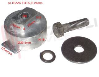 Immagine di BOCCOLA RIDUZIONE PULEGGIA KIT CON PERNO E RONDELLA