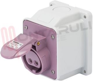 Immagine di PRESA FISSA PARETE CEE 10° 2P 16A 24V IP44