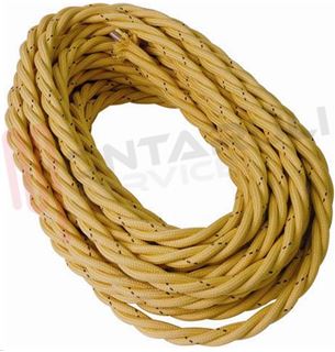Immagine di TRECCIA COTONE 3X1MMQ DOPPIO ISOLAMENTO GIALLO