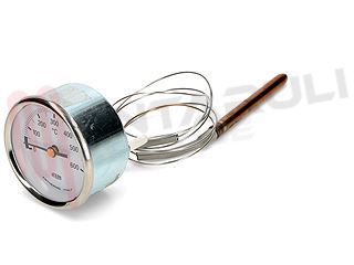 Immagine di TELETERMOMETRO 0-600°C BIANCO CON SONDA Ø60MM.