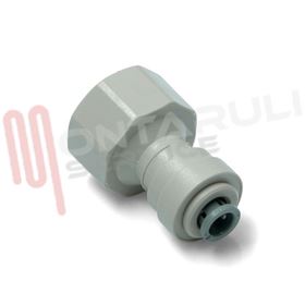 Visualizza i dettagli per RACCORDO DIRITTO FILETTATO FEMMINA 1/4X1/2 BSP Immagine di RACCORDO DIRITTO FILETTATO FEMMINA 1/4X1/2 BSP