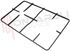 Immagine di GRIGLIA 2 FUOCHI PIATTINA 415X262MM. DX ELBA DELONGHI
