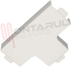 Visualizza i dettagli per DERIVAZIONE A "T" PER CANALINA 22X10MM. Immagine di DERIVAZIONE A "T" PER CANALINA 22X10MM.