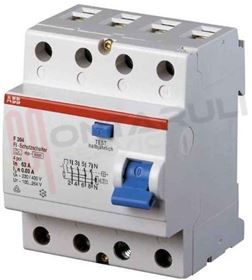 Visualizza i dettagli per INTERRUTTORE DIFFERENZIALE PURO 4P 40A F204 30MA ABB Immagine di INTERRUTTORE DIFFERENZIALE PURO 4P 40A F204 30MA ABB