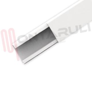 Immagine di CANALINA 25X18 CON COPERCHIO ADESIVA BIANCA MINI 2 METRI