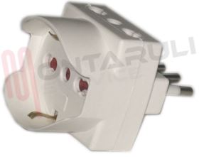 Visualizza i dettagli per ADATTATORE TRIPLO SCHUKO 10A 2P+T BIANCO Immagine di ADATTATORE TRIPLO SCHUKO 10A 2P+T BIANCO
