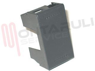 Immagine di COPRIFORO 1 POSTO NERO SERIE SISTEMA45 AVE