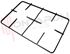 Immagine di GRIGLIA 2 FUOCHI PIATTINA 415X262MM. SX ELBA DELONGHI