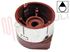 Immagine di MANOPOLA FUOCO BORDEAUX-SILVER D.8MM.