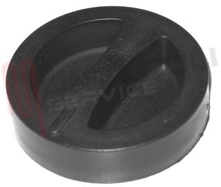 Immagine di MANOPOLA NERA PER STUFA GPL SICAR Ø6MM.