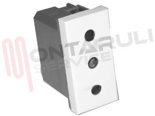 Immagine di PRESA 2P+T 10A BIANCA SERIE AXOLUTE