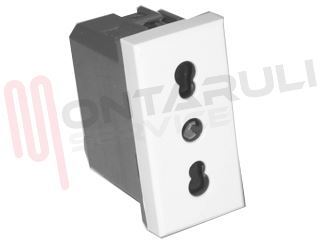 Immagine di PRESA BIPASSO 2P+T 16A BIANCO SERIE AXOLUTE