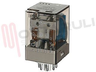 Immagine di RELE' UNDECAL 2SC 10A 60VDC+PULSANTE DI PROVA+INDICE