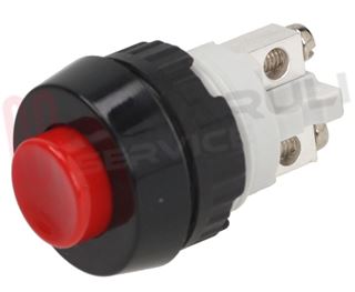 Immagine di PULSANTE UNIPOLARE ROSSO 0,7A 250V N.C.