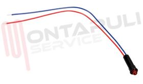 Visualizza i dettagli per LAMPADA SPIA DIA.6MM. 12V ROSSA CON FILO L=150MM. Immagine di LAMPADA SPIA DIA.6MM. 12V ROSSA CON FILO L=150MM.