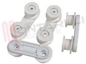 Visualizza i dettagli per KIT SUPPORTO RUOTE BIANCO 4 PEZZI Immagine di KIT SUPPORTO RUOTE BIANCO 4 PEZZI