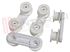 Immagine di KIT SUPPORTO RUOTE BIANCO 4 PEZZI