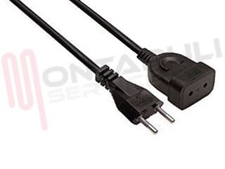 Immagine di PROLUNGA LINEARE 2X0,75MMQ 10A MT.3 NERA