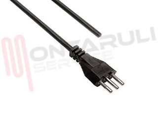 Immagine di CAVO LINEARE 3X0,75MMQ MT.3 NERO CON SPINA