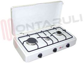 Visualizza i dettagli per FORNELLO 3 FUOCHI GRIGLIA PIATTINA E P. ESTR. VALV. METANO Immagine di FORNELLO 3 FUOCHI GRIGLIA PIATTINA E P. ESTR. VALV. METANO