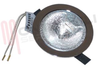 Immagine di FARETTO INCASSO F60 20W MARTE H25 CROMATO GZ4 SPILLO