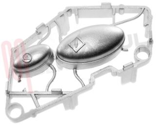 Immagine di TASTI A PRESSIONE START/STOP MICROONDE WHIRLPOOL SILVER