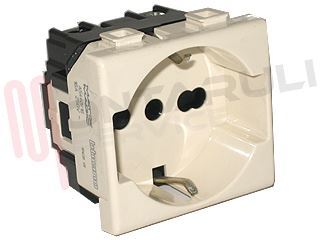 Immagine di PRESA SCHUKO BIPASSO 2P+T 10/16A SERIE MATIX MAGIC TT