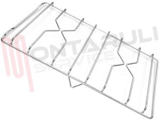 Immagine di GRIGLIA 2 FUOCHI FILO 512X270MM. INOX ZANUSSI - DX