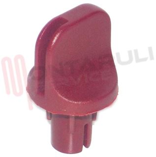 Immagine di MANOPOLA TIMER FORNETTO DELONGHI ROSSA D.6MM.