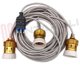 Visualizza i dettagli per CATENARIA 3 PORTALAMPADA E40 MODELLO GOLIA L=10MT. Immagine di CATENARIA 3 PORTALAMPADA E40 MODELLO GOLIA L=10MT.