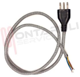 Visualizza i dettagli per CAVO TIGRATO 3X0,75MMQ CON SPINA L=1MT. Immagine di CAVO TIGRATO 3X0,75MMQ CON SPINA L=1MT.