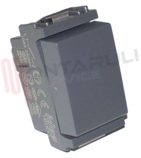 Immagine di INTERRUTTORE UNIPOLARE 10A GRIGIO SERIE IDEA