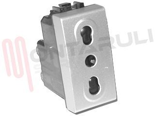 Immagine di PRESA 2P+T 16A BIPASSO GRIGIA SERIE LIGHT TECH