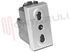 Immagine di PRESA 2P+T 16A BIPASSO GRIGIA SERIE LIGHT TECH