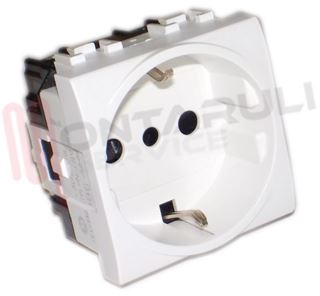 Immagine di PRESA 2P+T SCHUKO 16A BIANCA TIPO P30 SERIE LIGHT