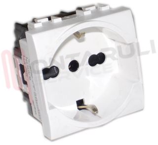 Immagine di PRESA 2P+T SCHUKO 10/16A 250V BIANCA SERIE LIGHT
