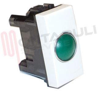 Immagine di SPIA VERDE 1 POSTO PORTALAMPADA BIANCO SERIE LIGHT
