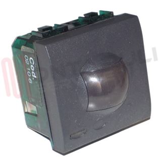 Immagine di RIVELATORE ANTINTRUSIONE IR FISSO NERO SERIE LIVING INTERNAT