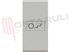 Immagine di COPRITASTO SERIGRAFATO 'LENTE LUCE SCALA' GRIGIO SERIE TECH