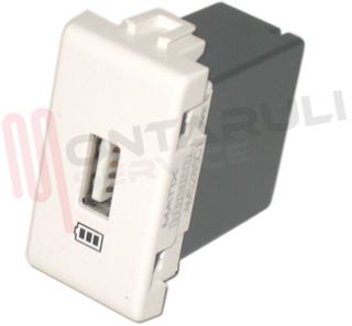 Immagine di PRESA USB 5V 1100MA CARICATORE SERIE MATIX
