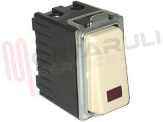 Immagine di PULSANTE UNIPOLARE LUMINOSO 10A 250V TIPO MAGIC