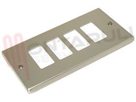 Visualizza i dettagli per PLACCA 4 POSTI ANODIZZATA ADATTABILE MAGIC Immagine di PLACCA 4 POSTI ANODIZZATA ADATTABILE MAGIC