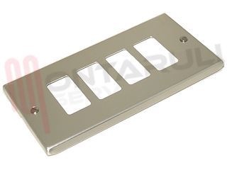Immagine di PLACCA 4 POSTI ANODIZZATA ADATTABILE MAGIC