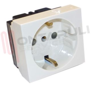 Immagine di PRESA 2P+T SCHUKO 16A AVORIO SERIE BLANC AVE