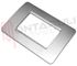 Immagine di PLACCA 3 POSTI PLASTICA SILVER SERIE MATIX